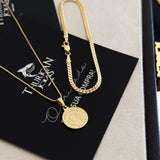 Colar Medalha De São Bento - Corrente Veneziana e Pulseira Grumet Flat Banhado A Ouro 18k