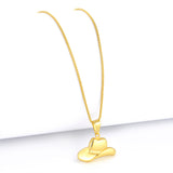 Pingente Chapéu Boiadeiro 1x2cm Banhado A Ouro 18k
