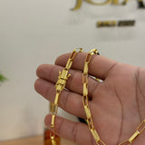 Corrente Elo Alongado 5mm 18gr Fecho Duplo Banhado A Ouro 18k