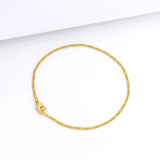Pulseira 3 por 1 Fígaro 1,5mm 2gr Fecho Lagosta Banhado A Ouro 18k