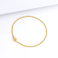 Pulseira 3 por 1 Fígaro 1,5mm 2gr Fecho Lagosta Banhado A Ouro 18k