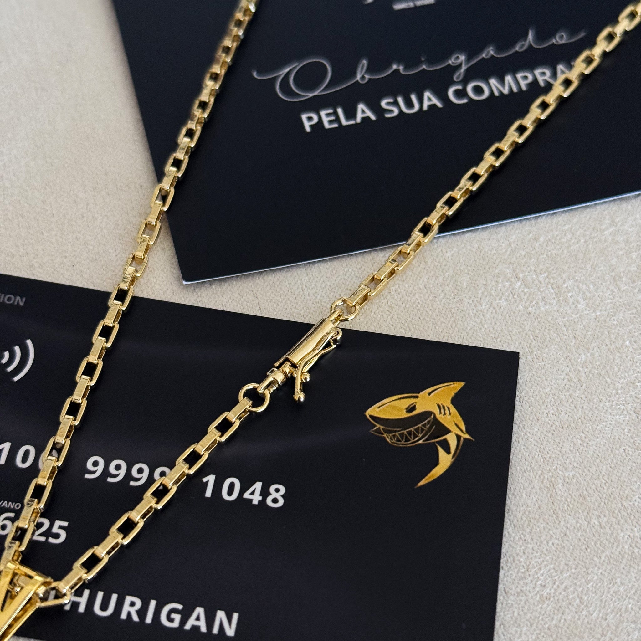 Colar Crucifixo Português - Corrente e Pulseira Veneziana Banhado A Ouro 18k