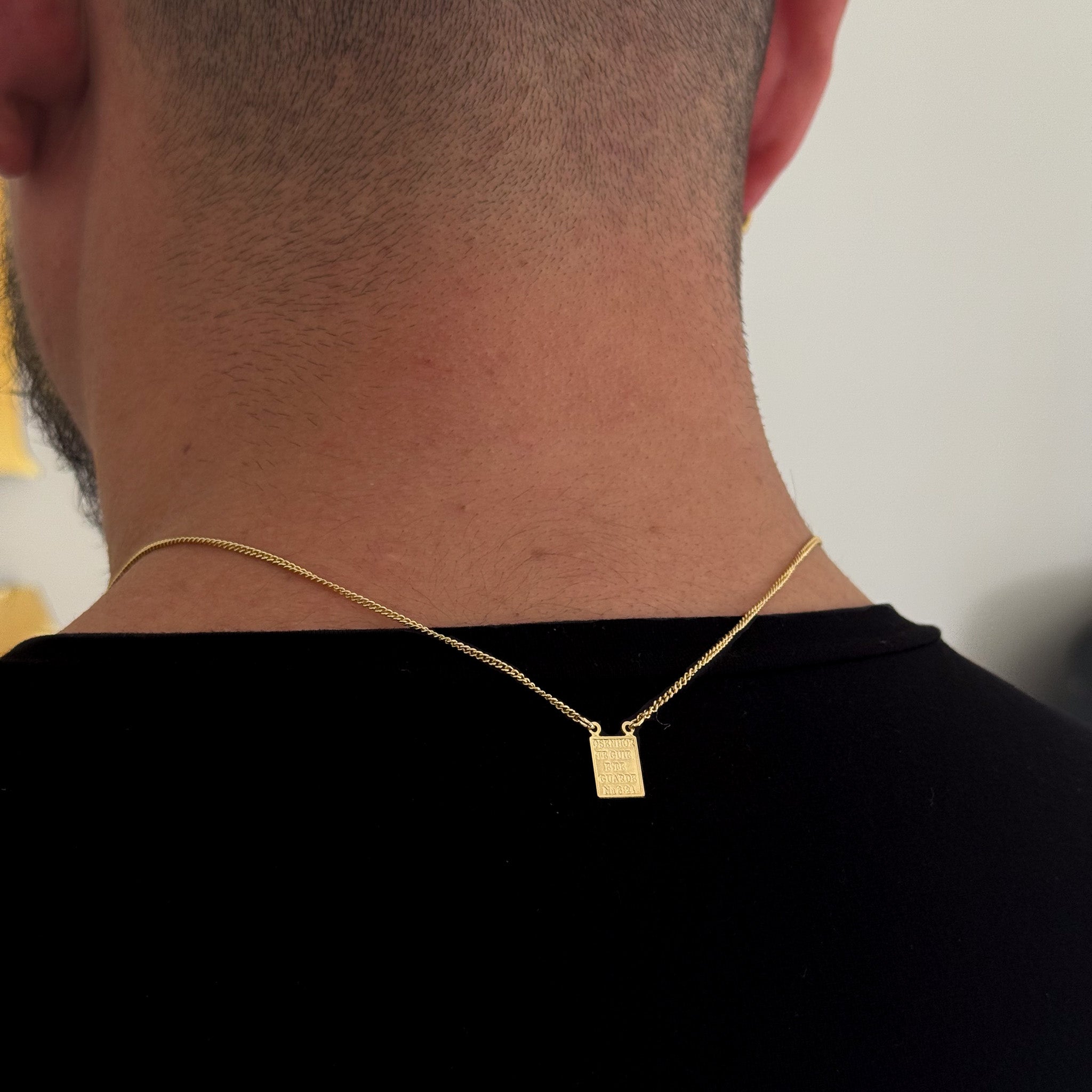 Kit Escapulário Grumet Sagrado Coração De Jesus e Pulseira Grumet Cuban Banhado A Ouro 18k