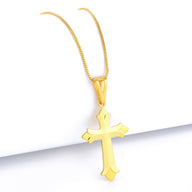 Pingente Crucifixo Português 3,5x2cm Banhado A Ouro 18k